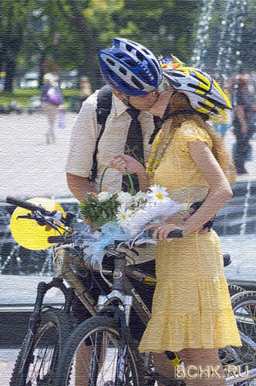 Свадьба на велосипедах